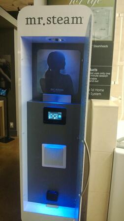 Mr. Steam isteam control pad Snyder Diamond showroom BlogTour LA