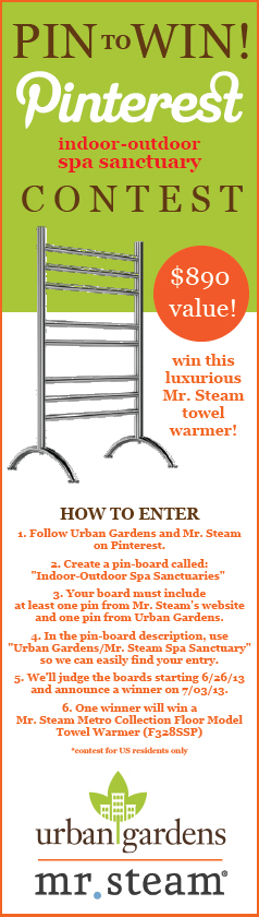 Urban Gardens MrSteam Pinterest Contest 2013