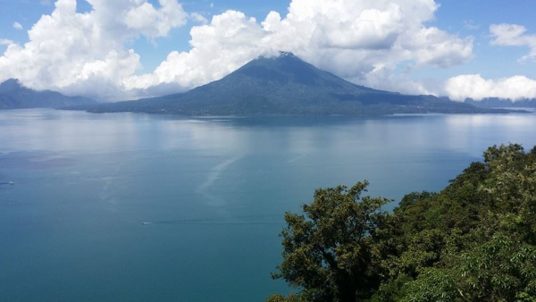 Lake Atitlan Volcano Pana Jachel Guatemala Mr. Steam Feel Good