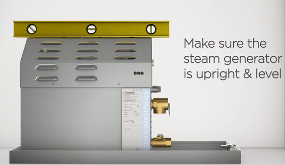 The licensed electrician can position the steam generator in a variety of places The licensed electrician can position the steam generator in a variety of places