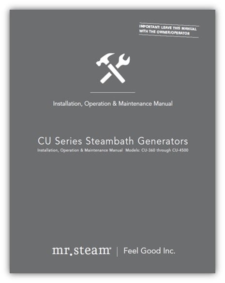 MrSteam’s commercial installation manual lays out a detailed plan for maintenance on all of their generators.