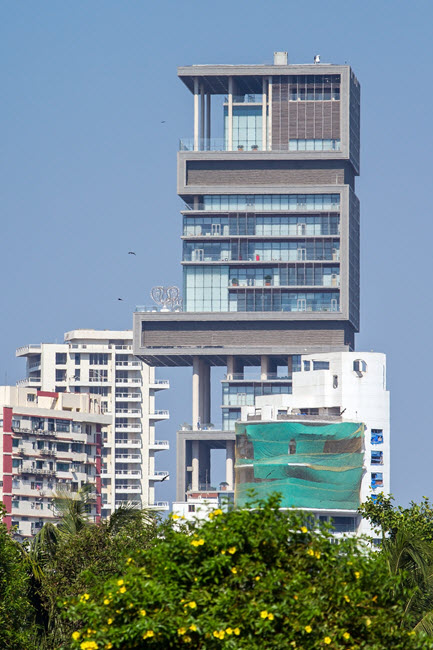 Mumbai's Antilia features steam showers by MrSteam