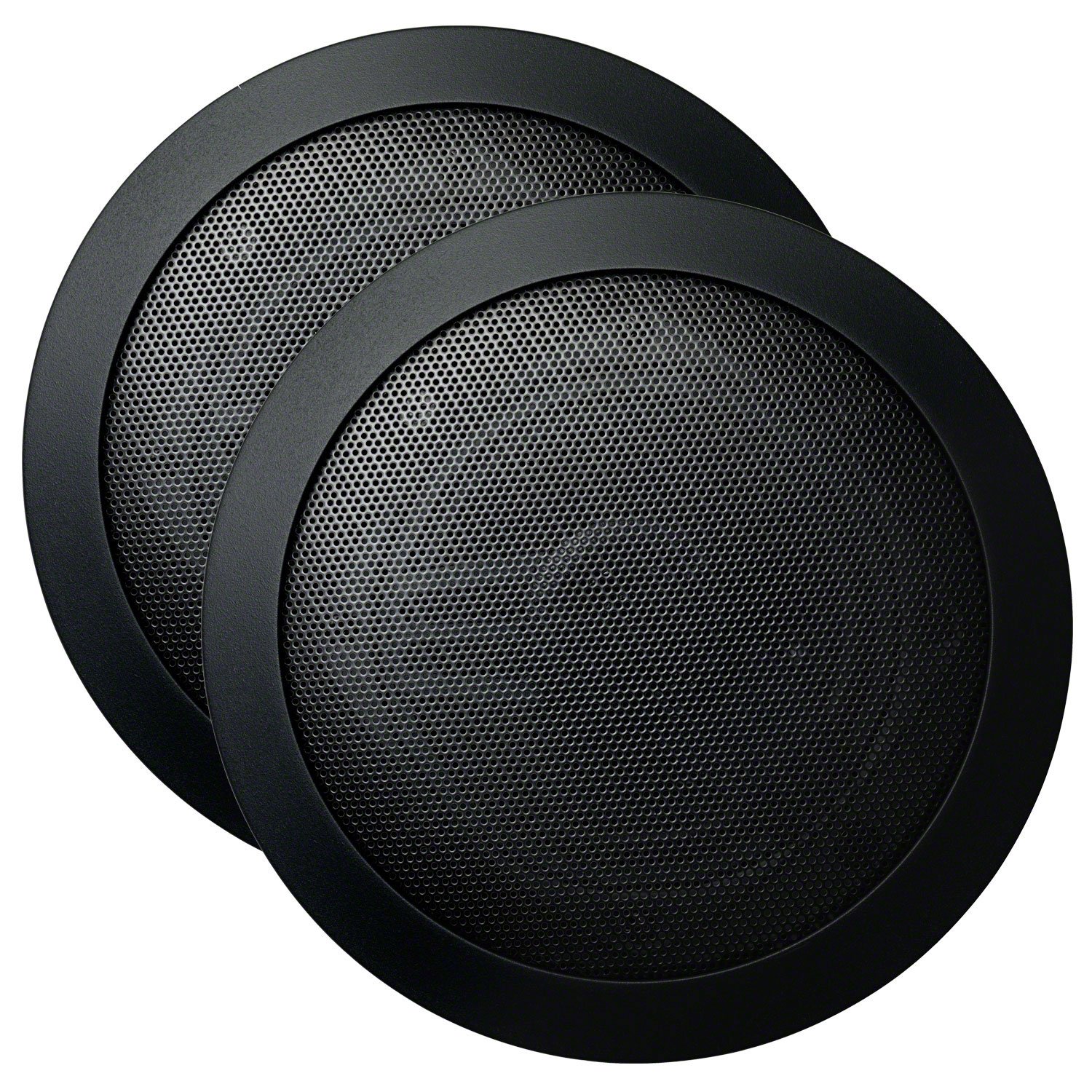 MrSteam Audio Speakers Round Black