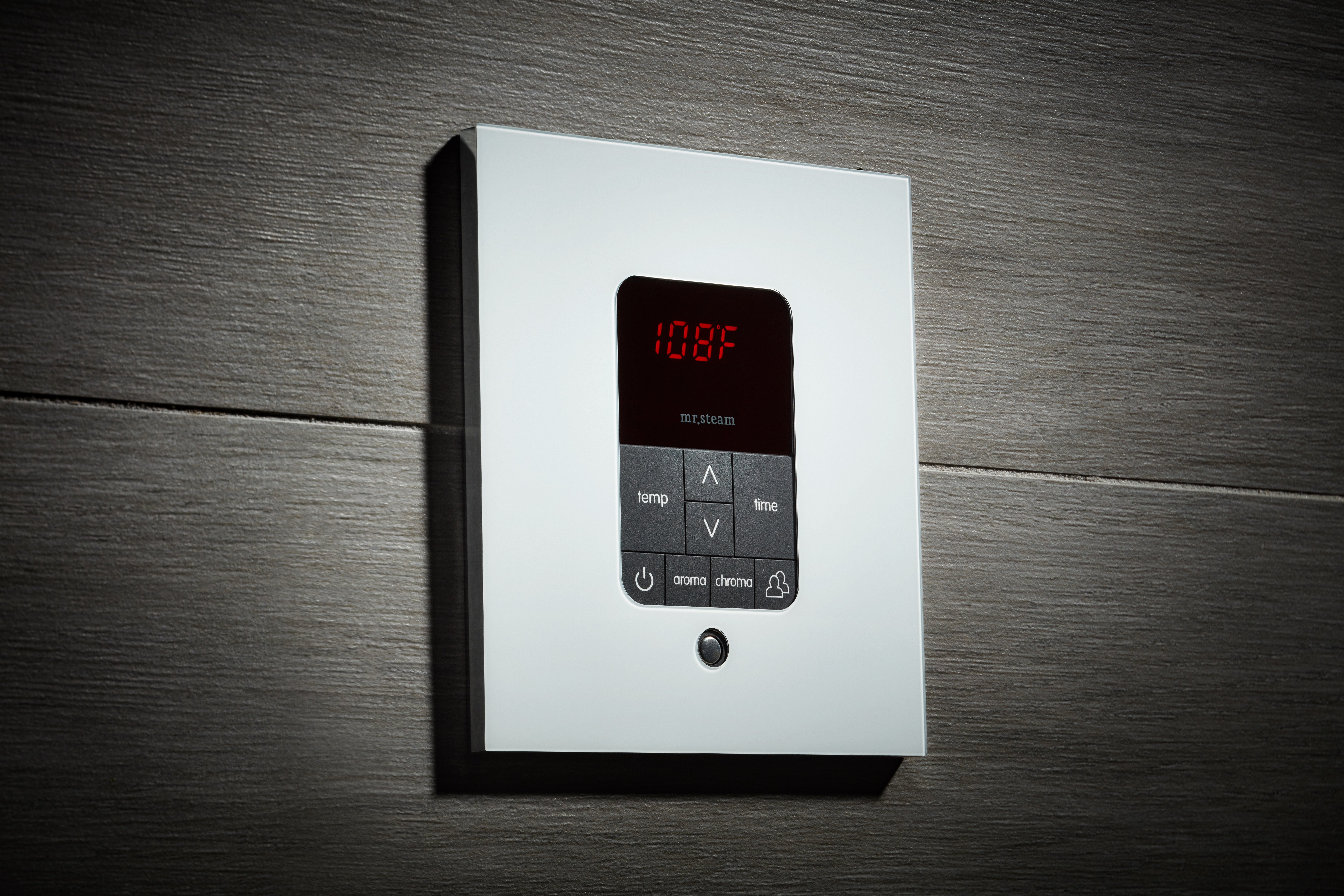 MrSteam iTempoPlus Square White Glass Beauty