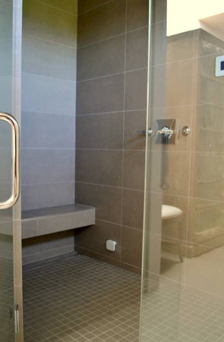 Have a bench in your home steam shower