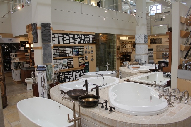 Explore European Bath Hajoca Solana steam showroom in San Diego, CA