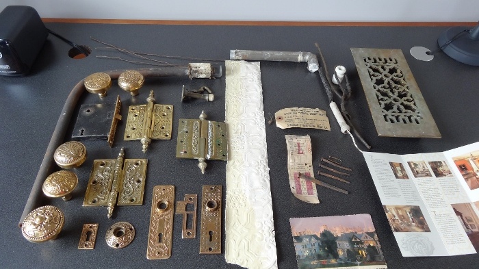 Artifacts from the Painted Ladies home renovation