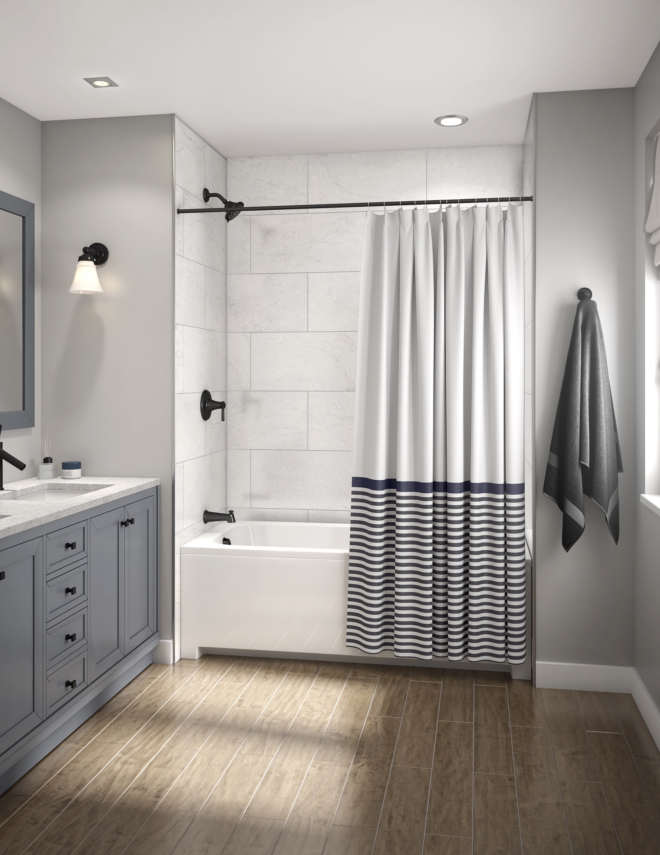 Family Bathroom After Remodel Without MrSteam