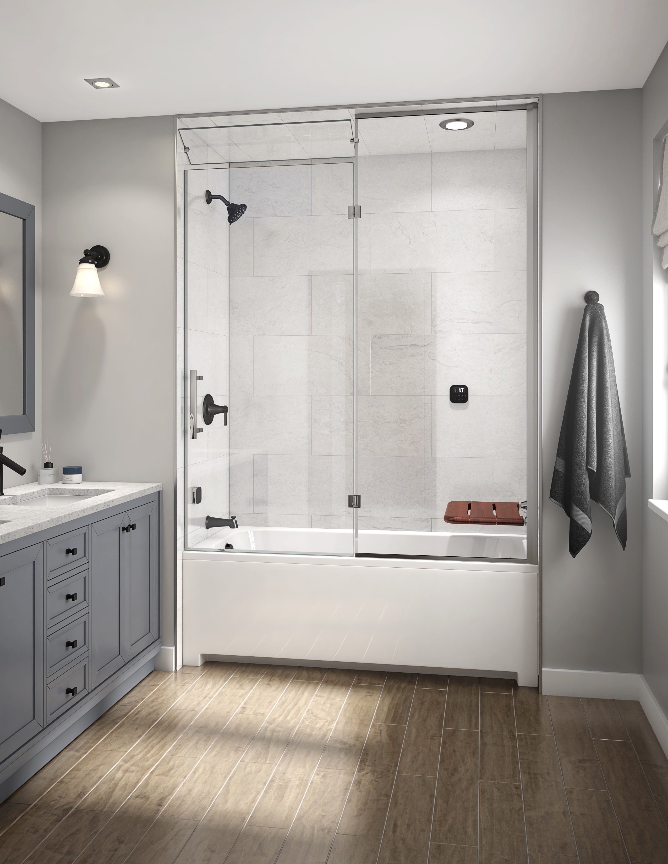 Family Bathroom With MrSteam Steam Shower