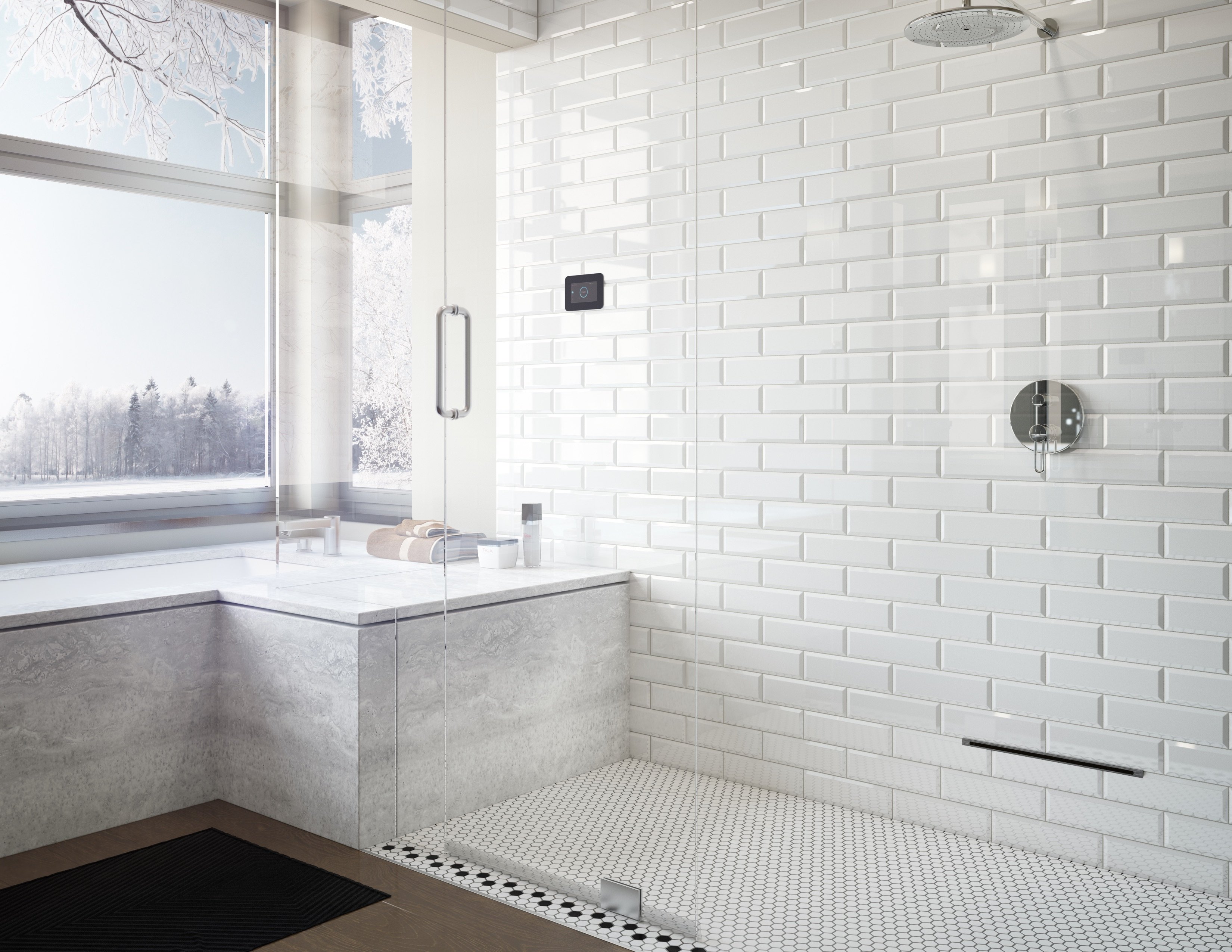 MrSteam White and Windows Steam Showers iSteam3 Linear