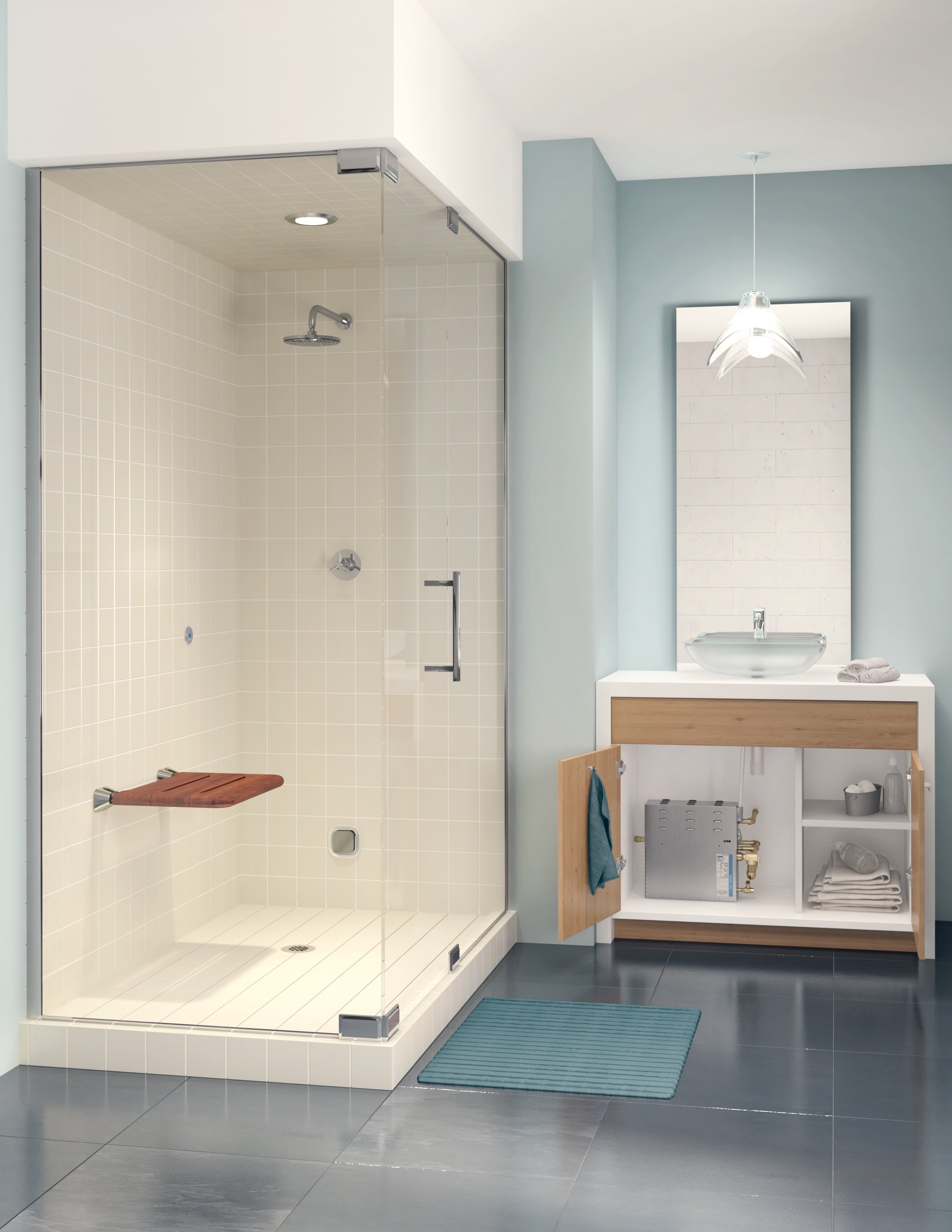 Yes, You Can Have a Steam Shower in a Small Bathroom, image size:2550x3300